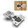 Chibery 20 Pack 12 Overlay 4D Soft Close Concealed Hinges for Face Frame Door Adjustable Closing Speed Smooth Slow Self Close Hinges Satin Nickel 105 Open Angle Stainless Steel Cabinet Hinges