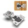 Chibery 20 Pack 12 Overlay 4D Soft Close Concealed Hinges for Face Frame Door Adjustable Closing Speed Smooth Slow Self Close Hinges Satin Nickel 105 Open Angle Stainless Steel Cabinet Hinges