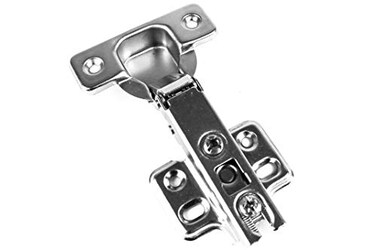 Berta 20 Pieces Full Overlay Frameless European Hinges 105 Degree 2Cam 4Way Adjustable Concealed Kitchen Cabinet Door Hinges with Screws