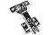 Berta 40 Pieces Full Overlay Frameless European Hinges 105 Degree 2Cam 4Way Adjustable Concealed Kitchen Cabinet Door Hinges with Screws
