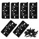 LC LICTOP 3 Inch NonMortise Cabinet Hinges 6Pcs Black Antique Style Interior Door Hardware Wood Box Show Case Hinges for Trailer Camper Cupboard