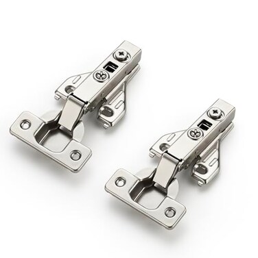 Ravinte 5 Pairs 10 Packs Full Overlay Cabinet Door Hinges105 Degree Adjustable Concealed Kitchen Cabinet Hinges Soft Close for Face Frame Cabinet