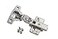 Hushed Hardware Soft Close Cabinet Hinge Set 10 Frameless Half Overlay Cabinet Hinges for Kitchen Cabinets with Adjustable Closing Speeds