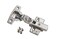 Hushed Hardware Soft Close Cabinet Hinge Set 10 Frameless Half Overlay Cabinet Hinges for Kitchen Cabinets with Adjustable Closing Speeds