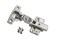 Hushed Hardware Soft Close Cabinet Hinge Set 10 Frameless Half Overlay Cabinet Hinges for Kitchen Cabinets with Adjustable Closing Speeds