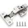 DecoBasics Full Overlay European Soft Close Cabinet Hinges for Kitchen Cabinets 10 Pcs 105 Frameless Concealed Cabinet Door Hinge 5 Way Adjustability Clip on Plate for Easy Installation