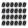 Antrader Folding Hinge Cabinet Gate Closet Door Hinge 112 Long Home Furniture Hardware with 96pcs Screws Black 24Pack