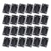 Antrader Folding Hinge Cabinet Gate Closet Door Hinge 112 Long Home Furniture Hardware with 96pcs Screws Black 24Pack
