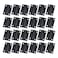 Antrader Folding Hinge Cabinet Gate Closet Door Hinge 112 Long Home Furniture Hardware with 96pcs Screws Black 24Pack