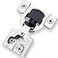Decobasics 2 Pack Soft Close Cabinet Hinges 12 Overlay for Kitchen Cabinet Doors Face Frame Concealed Hidden Hinges Stainless Steel SelfClosing with 3Way Adjustment Slow Close Damper