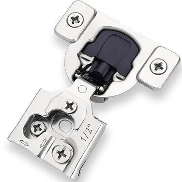 Decobasics 2 Pack Soft Close Cabinet Hinges 12 Overlay for Kitchen Cabinet Doors Face Frame Concealed Hidden Hinges Stainless Steel SelfClosing with 3Way Adjustment Slow Close Damper