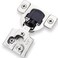 Decobasics 2 Pack Soft Close Cabinet Hinges 12 Overlay for Kitchen Cabinet Doors Face Frame Concealed Hidden Hinges Stainless Steel SelfClosing with 3Way Adjustment Slow Close Damper
