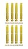 QCAA Solid Brass 180 Degree Small Piano Hinge Wooden Jewery Box Hinge for Cabinet Closet 386 x 05 Vibrated Brass with Lacquered 8 Pack Made in Taiwan