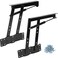 ZEONHEI 1 Pair 50kg100lbs Folding Lift up Top Table 150N Gas Hydraulic Hinge Hardware Lifting Frame Desk Mechanism Spring Hinge Bracket with 30 Screws Tea Coffee Table Furniture Accessories