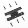 Renovators Supply Manufacturing Colonial Offset Hinge 35 in Black Wrought Iron H Hinge with 14 in Offset Rust Resistant Powder Coated Pack of 6