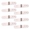 Xinally 8 Pieces 180 Degree Folding Flush Hatch Hinges Sewing Machine Tray Table Hinge Table Hinge for Multiple Folding Table Tops Computer Desk Sewing Machine