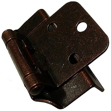 Richelieu Hardware BP139M41 Pack of 2 units Traditional SelfClosing Hinge Partially Enveloping Hinge Antique Copper Finish