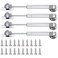 JING 120N lb Gas Strut Cabinet Hinge Safety Lift Support Soft Open Down Lid Support Buffer Telescopic Cabinet Door Glue Head Gas Spring Supports 6 inch Length 4 Pack
