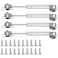 JING 120N lb Gas Strut Cabinet Hinge Safety Lift Support Soft Open Down Lid Support Buffer Telescopic Cabinet Door Glue Head Gas Spring Supports 6 inch Length 4 Pack