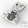 FURNIWARE Closing Speed Control 20 Pack 12 Inch Overlay Soft Close Hinges for Face Frame Cabinet 4D Adjustment Stainless Steel Kitchen Cabinet Hardware 105 Open Concealed Self Closing Hinge