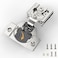 FURNIWARE Closing Speed Control 20 Pack 12 Inch Overlay Soft Close Hinges for Face Frame Cabinet 4D Adjustment Stainless Steel Kitchen Cabinet Hardware 105 Open Concealed Self Closing Hinge