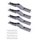 Auto-plaza 4Pcs 2 Pairs 90 Degree Folding Shelf Hinge Door Hinge Hidden Bracket Table Holder Furniture Parts