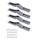Auto-plaza 4Pcs 2 Pairs 90 Degree Folding Shelf Hinge Door Hinge Hidden Bracket Table Holder Furniture Parts