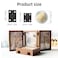 VIPMOON 70PCS Small Hinges for Wooden Box Mini Black Hinges with 300 Tiny Screws 24 x 16mm 18 x 15mm for DIY Small CraftsJewelry Box 2 Sizes