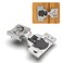 Chibery 30 Pack 12 Overlay 4D Soft Close Concealed Hinges for Face Frame Door Adjustable Closing Speed Smooth Slow Self Close Hinges Satin Nickel 105 Open Angle Stainless Steel Cabinet Hinges