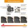 Chibery 30 Pack 12 Overlay 4D Soft Close Concealed Hinges for Face Frame Door Adjustable Closing Speed Smooth Slow Self Close Hinges Satin Nickel 105 Open Angle Stainless Steel Cabinet Hinges