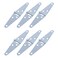 Geesatis 3 inch Strap Hinges Heavy Duty Gate Hinges Cabinet Latch Door Hinge with Mounting ScrewsIronSilver ColorPack of 6