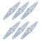 Geesatis 3 inch Strap Hinges Heavy Duty Gate Hinges Cabinet Latch Door Hinge with Mounting ScrewsIronSilver ColorPack of 6