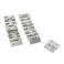 Mcredy Door Hinges Stainless Steel Modern 1 Inch Cabinet Hinges Silver Residential Doors Hardware for Kitchen Gate Offices 20 Packs