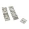 Mcredy Door Hinges Stainless Steel Modern 1 Inch Cabinet Hinges Silver Residential Doors Hardware for Kitchen Gate Offices 20 Packs