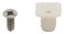 Silverline 8mm Plastic Hinge Dowel Inserts with Screws 100 Pcs 100