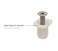 Silverline 8mm Plastic Hinge Dowel Inserts with Screws 100 Pcs 100