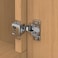 Chibery 10 Pack 114 Overlay 3D Soft Close Concealed Hinge Face Frame Door Small Angle Slow Close Self Closing Hidden Satin Nickel 105 Concealed Stainless Steel Hinges for Kitchen Cabinet Door
