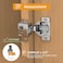 Chibery 10 Pack 114 Overlay 3D Soft Close Concealed Hinge Face Frame Door Small Angle Slow Close Self Closing Hidden Satin Nickel 105 Concealed Stainless Steel Hinges for Kitchen Cabinet Door