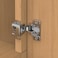 Chibery 10 Pack 114 Overlay 3D Soft Close Concealed Hinge Face Frame Door Small Angle Slow Close Self Closing Hidden Satin Nickel 105 Concealed Stainless Steel Hinges for Kitchen Cabinet Door