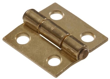 Hillman Brass Light Narrow Door Hinges with Removable Pin 112 2 Pack 592587