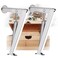 Hingex 100N Heavy Duty Soft Close Lid Support Hinge Chest Hinge Heavy Lid Hinges for Wooden Box Trunk Toy Box Hinges Soft Close Safety Slow Lowering 45lbs2pcs