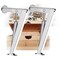 Hingex 100N Heavy Duty Soft Close Lid Support Hinge Chest Hinge Heavy Lid Hinges for Wooden Box Trunk Toy Box Hinges Soft Close Safety Slow Lowering 45lbs2pcs