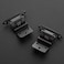 Ravinte 20Pack 10Pairs 38inch Inset Cabinet Door Hinges Kitchen Cabinet Hinges Black SemiConcealed Hinges Face Mount Cabinet Hardware SelfClosing Cabinet Hinges with Door BumpersScrewdriver