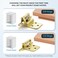 Ravinte Hardware 20 Pack 10 Pairs 12 Inch Overlay Kitchen Cabinet Hinges Satin Brass Self Closing Hinges for Kitchen Cabinet Doors SemiConcealed Cupboard Hardware Face Mount Hardware Gold