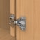 Chibery 50 Pack 12 Overlay 3D Soft Close Concealed Hinge Face Frame Door Small Angle Slow Close Self Closing Hidden Satin Nickel 105 Concealed Stainless Steel Hinges for Kitchen Cabinet Door