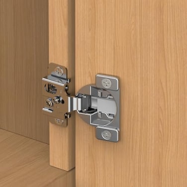 Chibery 50 Pack 12 Overlay 3D Soft Close Concealed Hinge Face Frame Door Small Angle Slow Close Self Closing Hidden Satin Nickel 105 Concealed Stainless Steel Hinges for Kitchen Cabinet Door
