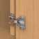 Chibery 50 Pack 12 Overlay 3D Soft Close Concealed Hinge Face Frame Door Small Angle Slow Close Self Closing Hidden Satin Nickel 105 Concealed Stainless Steel Hinges for Kitchen Cabinet Door
