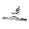 TAODAN 2PCS Cold Rolled Steel 90 Degree Folding Hinge Flush Conversion 180 Degree Countertop Support Concealed Hinge with Screws Suitable for Kitchen Cabinet Wardrobe Bookcase Door Connection