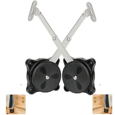 Hingex Toy Box Hinges Soft Close Chest Hinges for Wooden Box Cedar Chest Soft Close Hinges Lid Support Heavy Duty 2634LBS 2 Pack