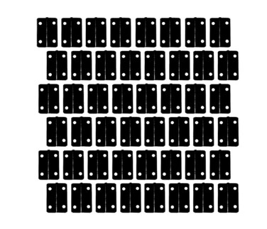 QCAA Solid Brass 180 Degree Mini Hinges Jewery Box Cabinet Butt Hinge 36mm x 25mm141 x 1 Matte Black Made in Taiwan 24 Pair